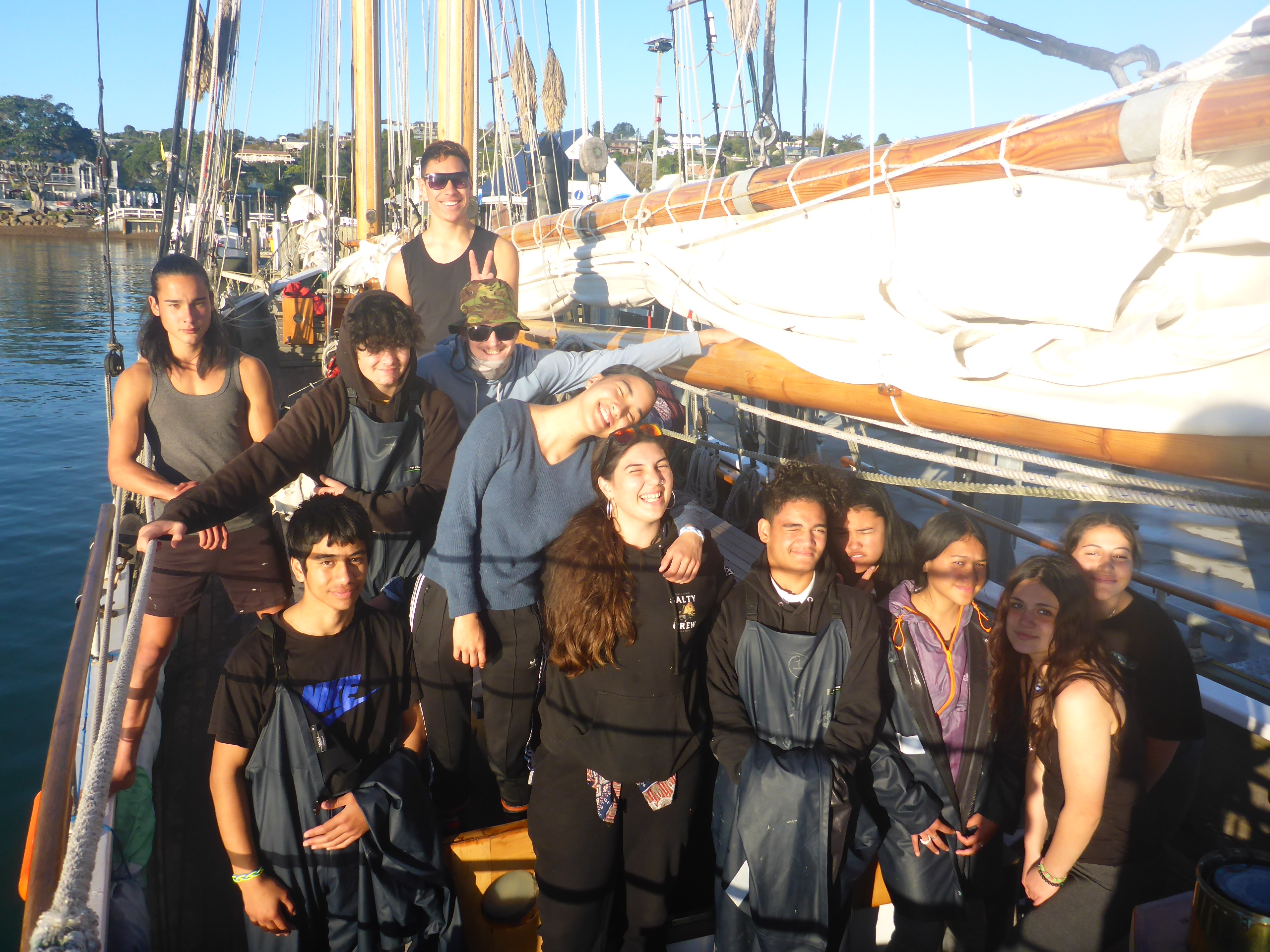 group of people on boat