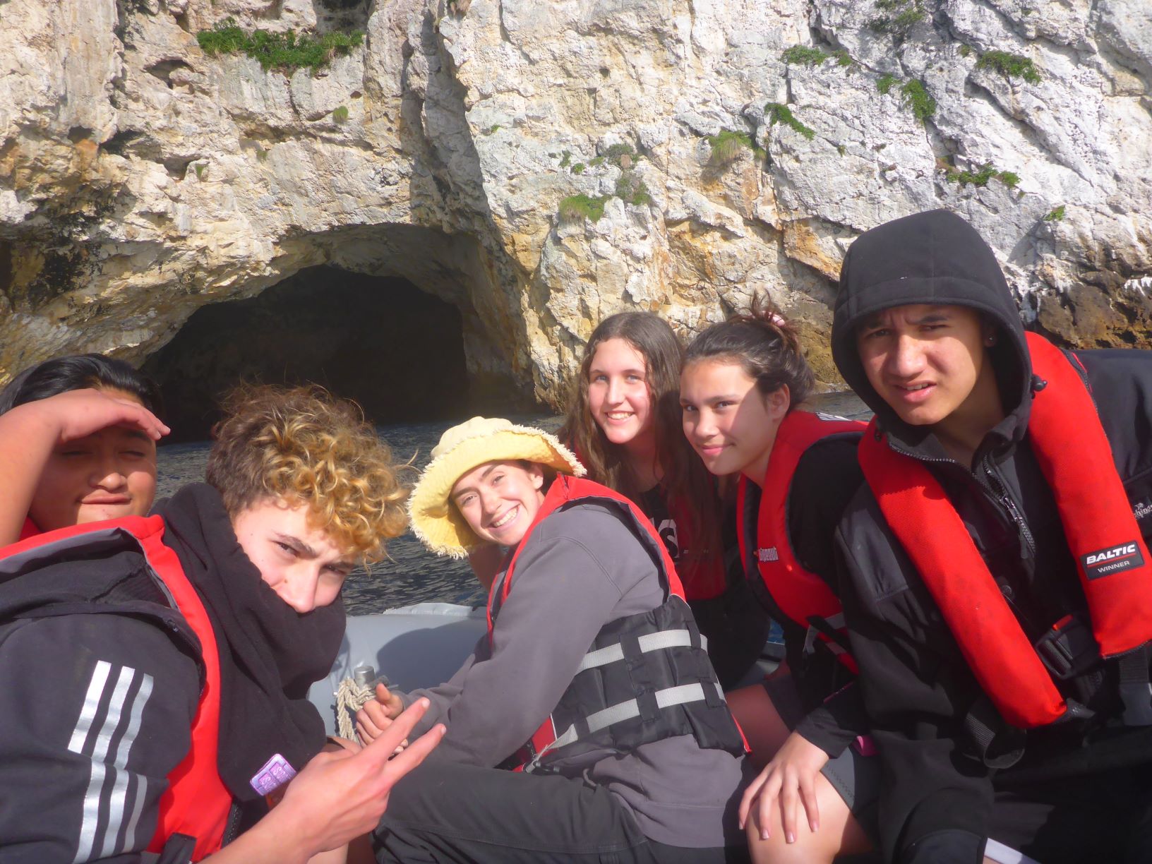 enjoying a boat ride on a river